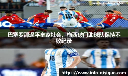 巴塞罗那逼平皇家社会，梅西破门助球队保持不败纪录